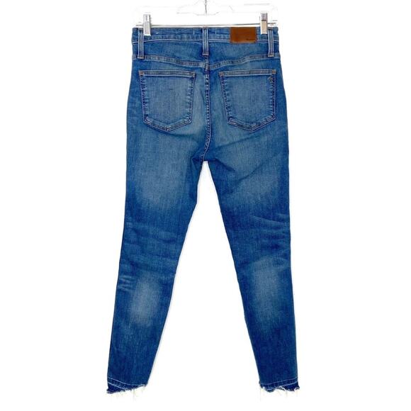 Madewell High Rise Skinny Raw Hem Distressed Jeans 27 - Picture 5 of 13